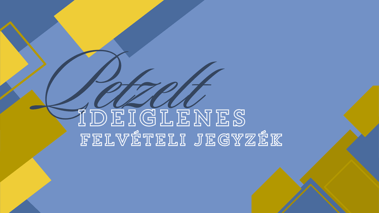Ideiglenes felvételi jegyzék