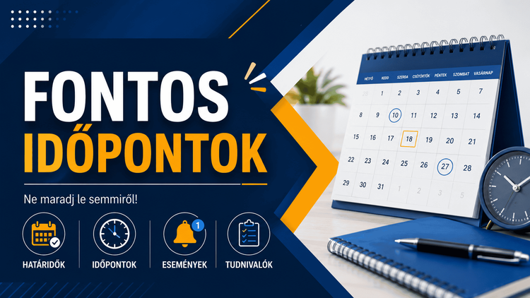 Fontos időpontok a nyári időszakban