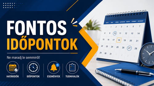 Fontos időpontok a nyári időszakban
